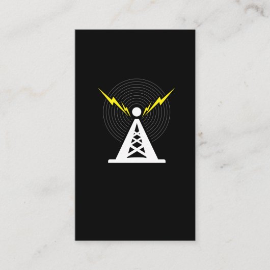 Tower Antenna Ham Radio Operator Visitekaartje (Voorkant)