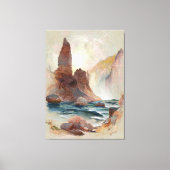 Tower at Tower Falls, Yellowstone Canvas Afdruk (Voorkant)