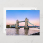 Tower Bridge at dusk, London UK Briefkaart (Voorkant / Achterkant)