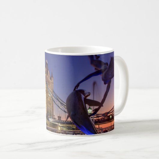 Tower Bridge bij Night Mok (Voorkant rechts)