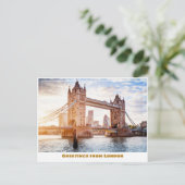 Tower Bridge bij Sunset Londen Engeland Briefkaart (Staand voorkant)