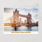 Tower Bridge bij Sunset Londen Engeland Briefkaart (Voorkant)