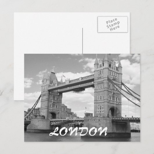 Tower Bridge briefkaart Londen (Voorkant / Achterkant)