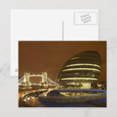 Tower Bridge, en Greater London Authority Briefkaart (Voorkant / Achterkant)