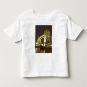 Tower Bridge en River Thames bij de schemering, Lo Kinder Shirts
