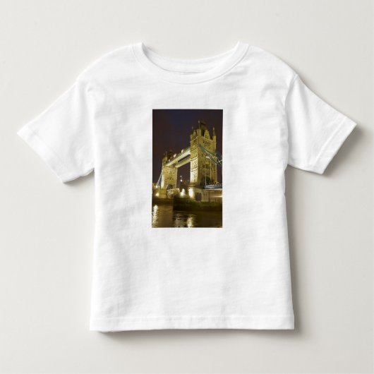 Tower Bridge en River Thames bij de schemering, Lo Kinder Shirts (Voorkant)
