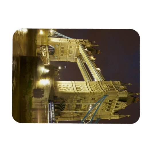 Tower Bridge en River Thames bij de schemering, Lo Magneet (Horizontaal)