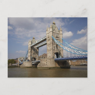 Tower Bridge en River Thames, Londen, Briefkaart