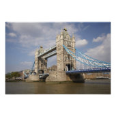 Tower Bridge en River Thames, Londen, Foto Afdruk (Voorkant)