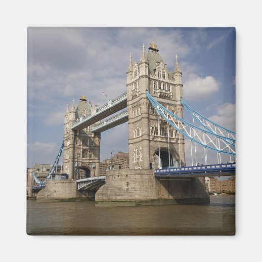 Tower Bridge en rivier de Theems, Londen, Magneet (Voorkant)