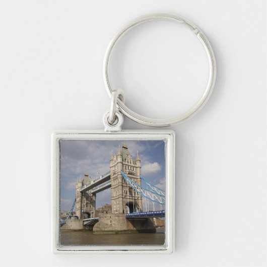 Tower Bridge en rivier de Theems, Londen, Sleutelhanger (Voorkant)