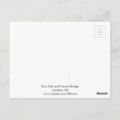 Tower Bridge en Sun Dial, Londen Verenigd Koninkri Briefkaart (Achterkant)