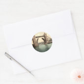Tower Bridge I, Londen, Engeland Ronde Sticker (Envelop)