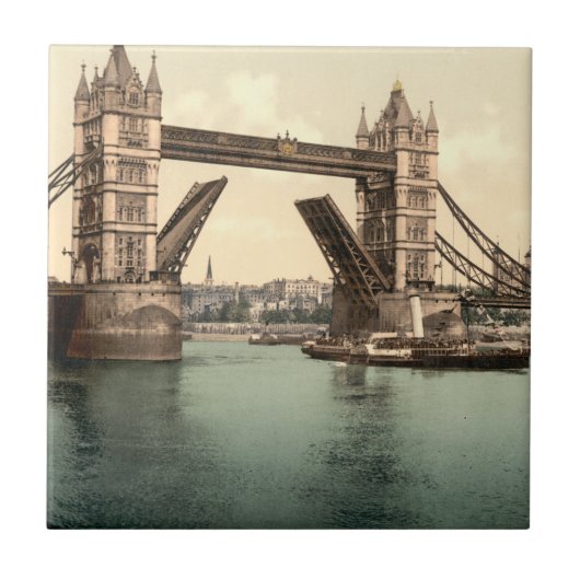 Tower Bridge I, Londen, Engeland Tegeltje (Voorkant)