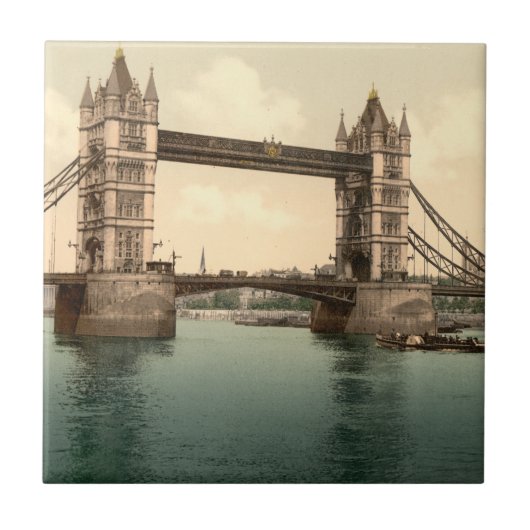 Tower Bridge II, Londen, Engeland Tegeltje (Voorkant)