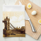 Tower Bridge Londen 1900 Theedoek (Quarter Fold)