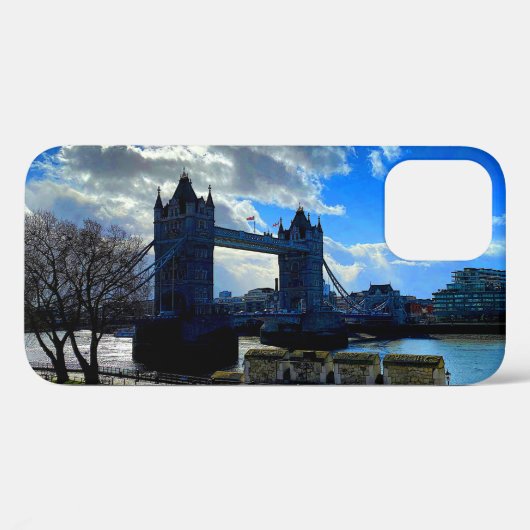 Tower Bridge, Londen #1 iPhone 12 Pro Hoesje (Achterkant (horizontaal))