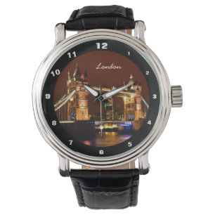 Tower Bridge, Londen bij Night, Engeland (UK) Horloge