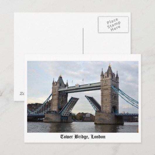 Tower Bridge, Londen Briefkaart (Voorkant / Achterkant)