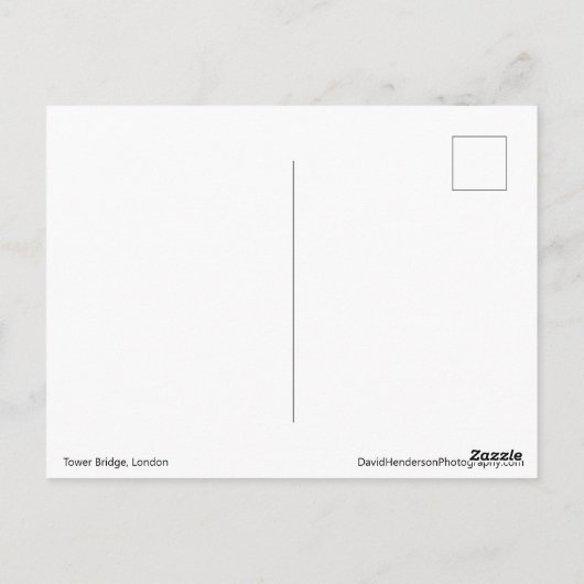 Tower Bridge Londen Briefkaart (Achterkant)