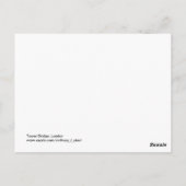 Tower Bridge, Londen Briefkaart (Achterkant)