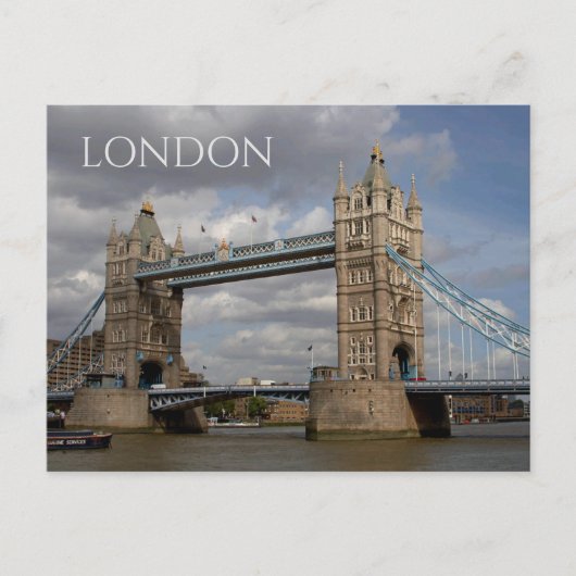 Tower Bridge, Londen, Briefkaart Engeland (Voorkant)