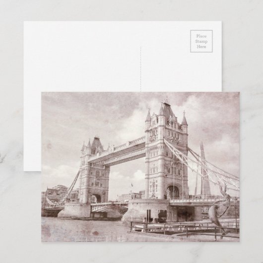 Tower Bridge Londen  Briefkaart Verenigd Koninkrij (Voorkant / Achterkant)