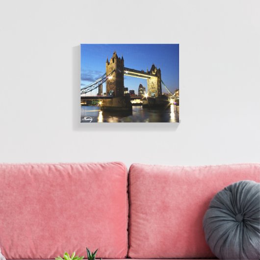 Tower Bridge Londen Canvas Afdruk (Insitu (Woonkamer))