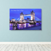 Tower Bridge Londen Canvas Afdruk (Insitu (Houten vloer))