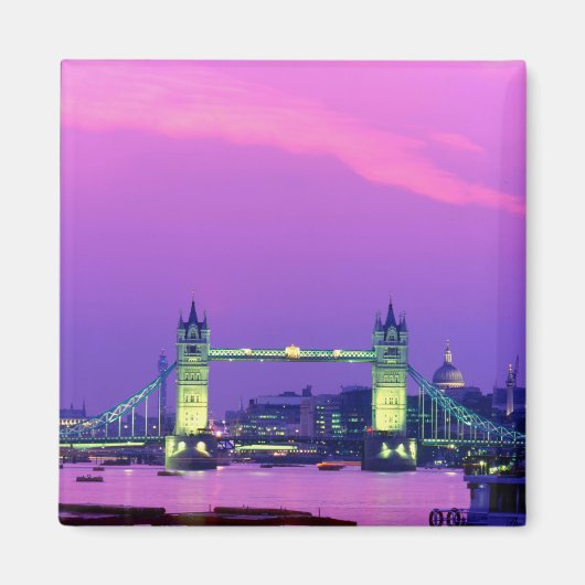 Tower Bridge, Londen, Engeland 2 Magneet (Voorkant)