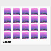 Tower Bridge, Londen, Engeland 2 Vierkante Sticker (Vel)
