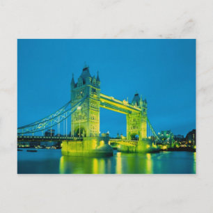 Tower Bridge, Londen, Engeland 3 Briefkaart