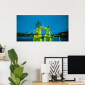 Tower Bridge, Londen, Engeland 3 Poster (Thuiskantoor)
