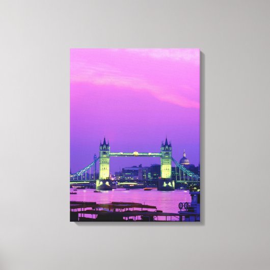 Tower Bridge, Londen, Engeland Canvas Afdruk (Voorkant)