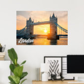 Tower Bridge, Londen, Engeland Poster (Thuiskantoor)
