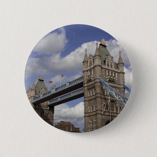 Tower Bridge - Londen, Engeland Ronde Button 5,7 Cm (Voorkant)