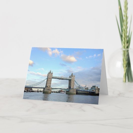 Tower Bridge-Londen Feestdagen Kaart (Voorkant)