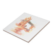 Tower Bridge Londen Groot-Brittannië Schets Tegeltje (Zijkant)