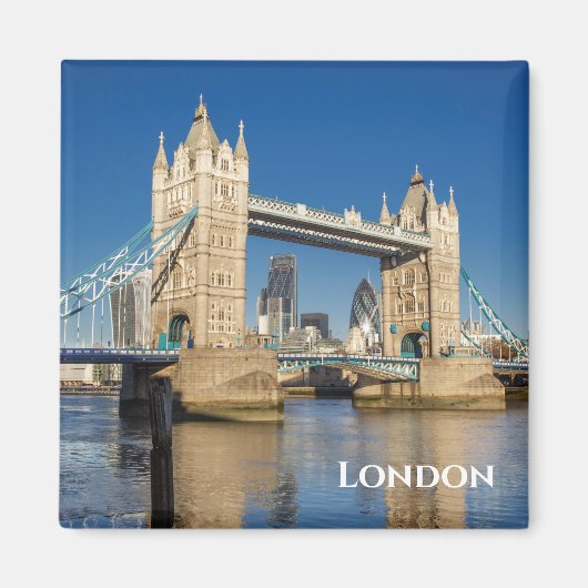 Tower Bridge Londen Koelkast Magneet (Voorkant)