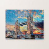 Tower Bridge Londen. Legpuzzel (Horizontaal)