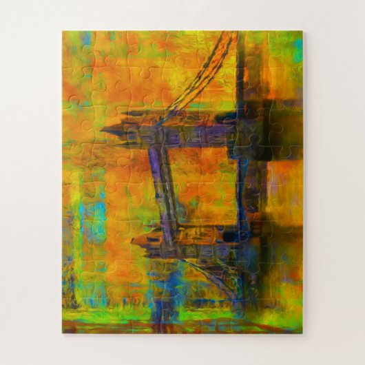 Tower Bridge Londen. Legpuzzel (Verticaal)