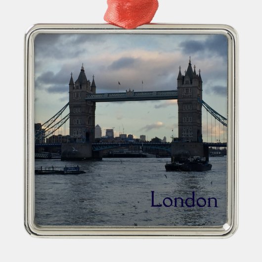 Tower Bridge, Londen Metalen Ornament (Voorkant)