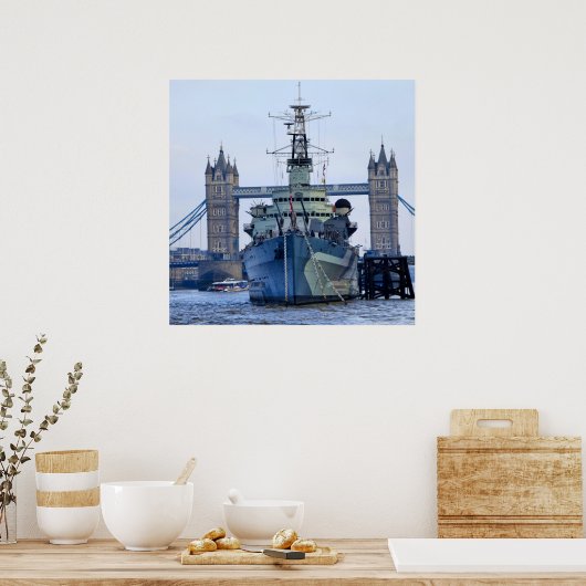 Tower Bridge Londen. Poster (Keuken)