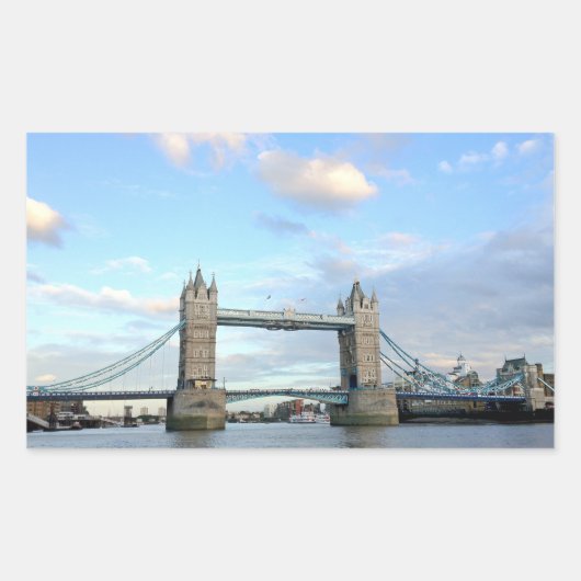 Tower Bridge-Londen Rechthoekige Sticker (Voorkant)