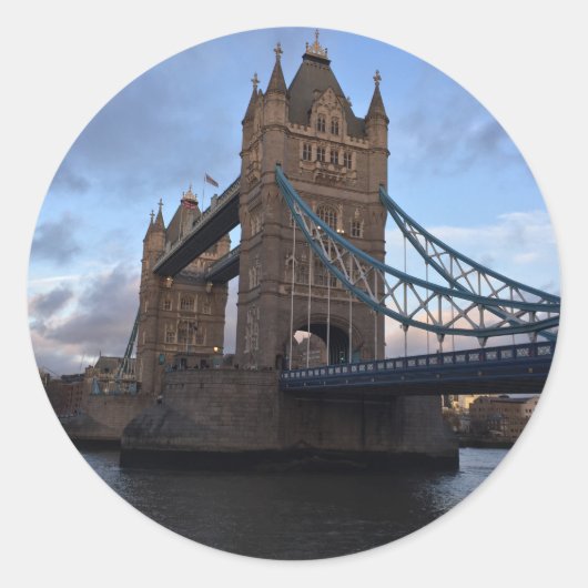 Tower Bridge, Londen Ronde Sticker (Voorkant)
