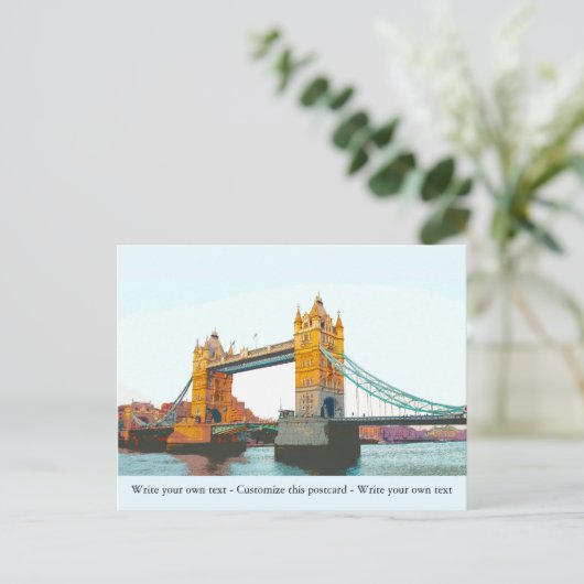 Tower Bridge, Londen, Souvenir Briefkaart (Staand voorkant)