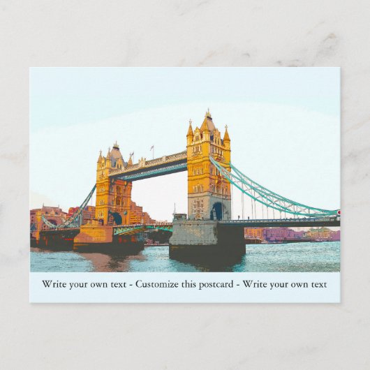 Tower Bridge, Londen, Souvenir Briefkaart (Voorkant)
