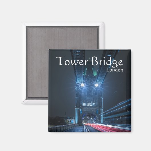Tower Bridge Londen Souvenir Magneet (Voorkant / Achterkant)