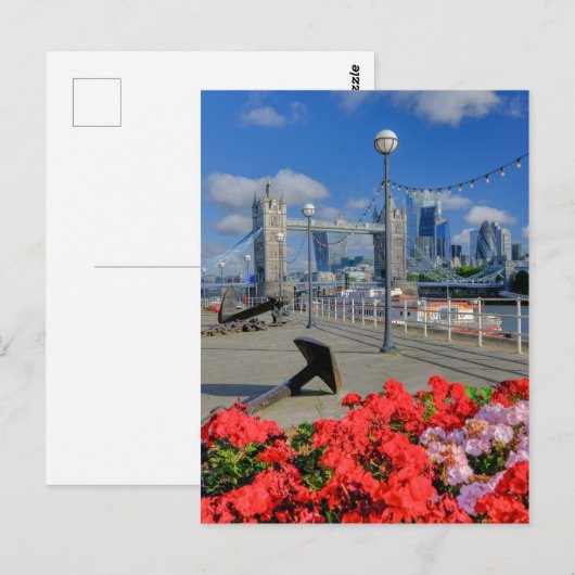 Tower Bridge, Londen, Verenigd Koninkrijk Briefkaart (Voorkant / Achterkant)