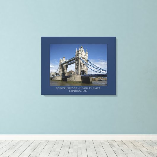 Tower Bridge, Londen, Verenigd Koninkrijk Canvas Afdruk (Insitu (Houten vloer))